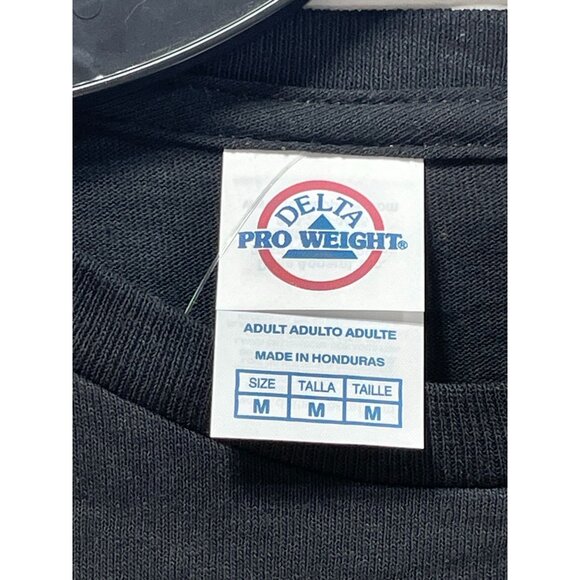 Delta Pro Weight - Men's Adult Short Sleeves T-Shirt - Graphic Tee -Black-Medium - Picture 10 of 13